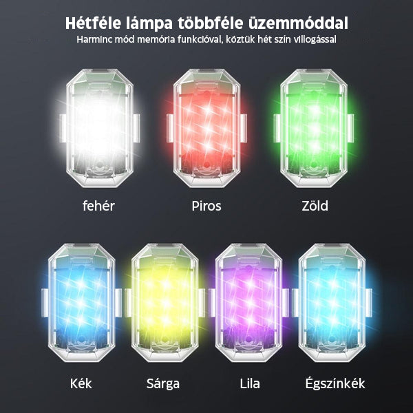Strobers™ | Többcélú 7 színű LED villogó lámpa