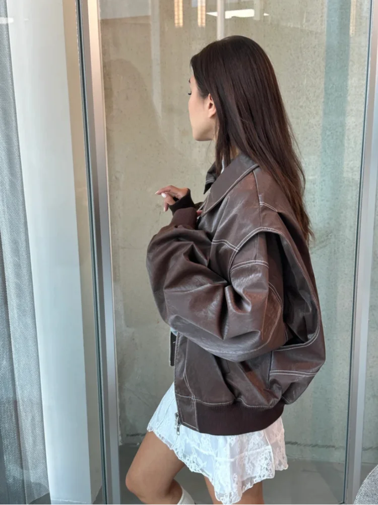 Fitted Bomber Jacket – Dropped Shoulders & Zip Front