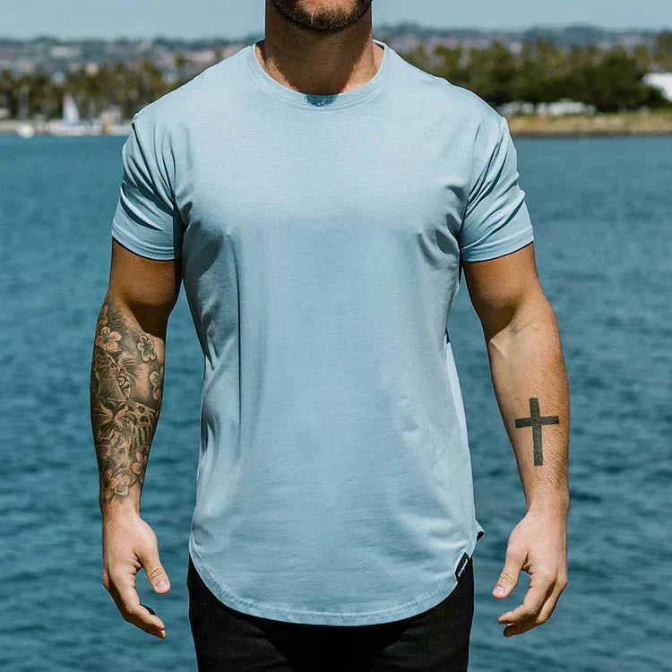 Fitted T-Shirt – Close-Cut Sleeves & Smooth Fit