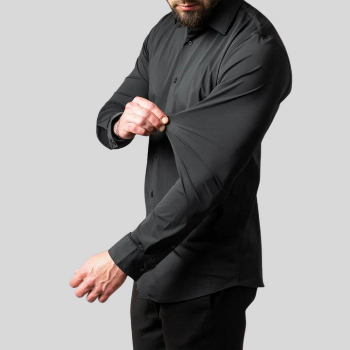 Shaped Shirt – Button Front & Smooth Stretch Finish