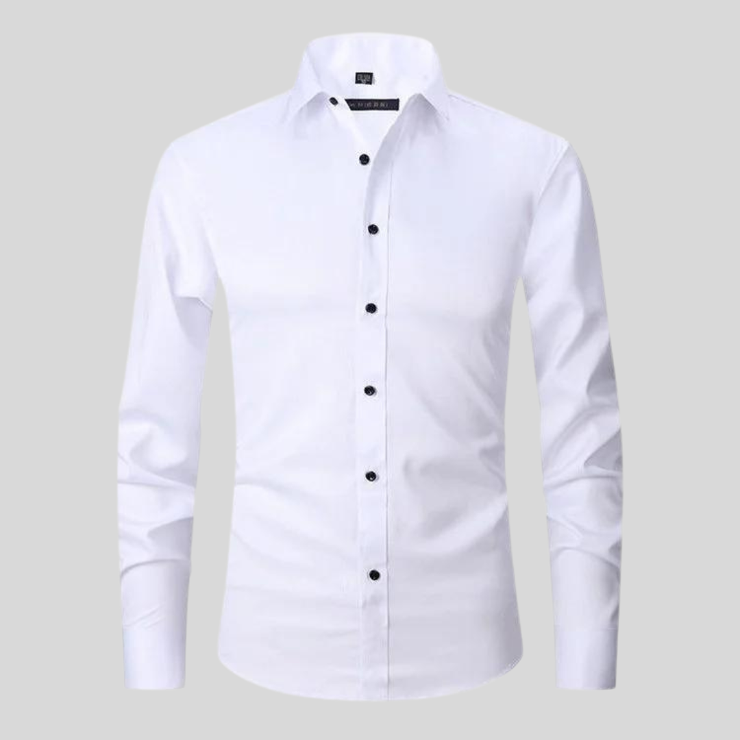 Shaped Shirt – Button Front & Smooth Stretch Finish