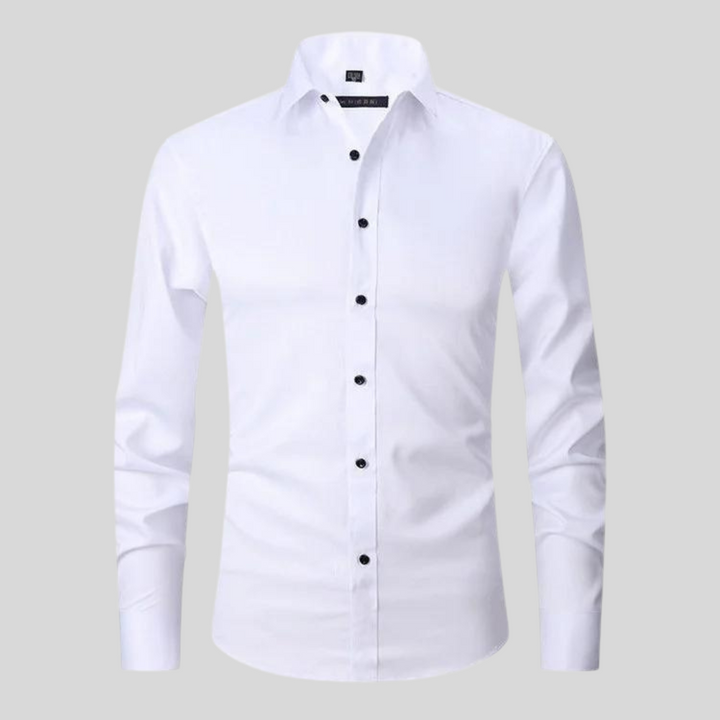 Shaped Shirt – Button Front & Smooth Stretch Finish