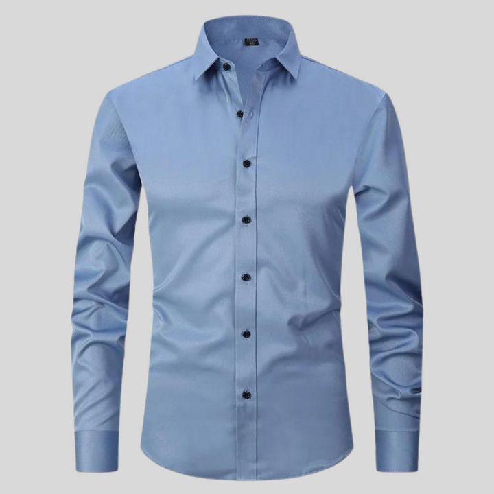 Shaped Shirt – Button Front & Smooth Stretch Finish