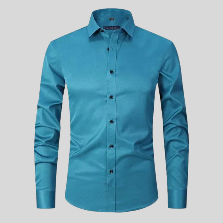 Shaped Shirt – Button Front & Smooth Stretch Finish