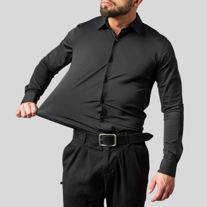 Shaped Shirt – Button Front & Smooth Stretch Finish