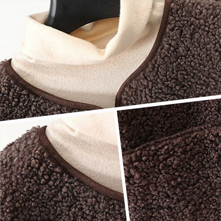 Sherpa Vest – Button Front & Plush Textured Finish