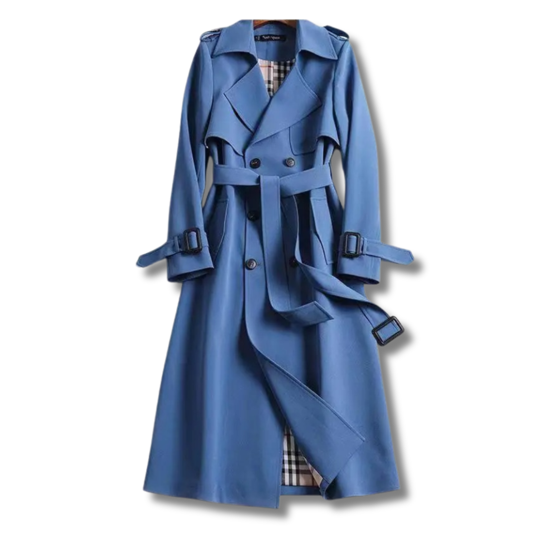 Trench Coat – Belted Waist & Double-Breasted Front