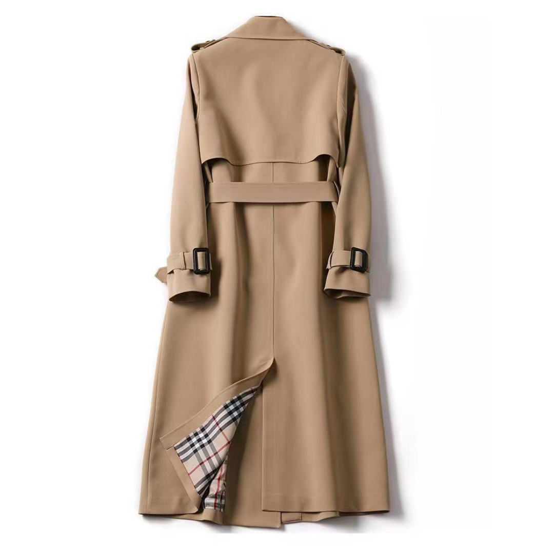 Trench Coat – Belted Waist & Double-Breasted Front