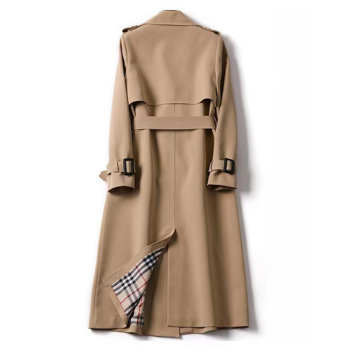 Trench Coat – Belted Waist & Double-Breasted Front