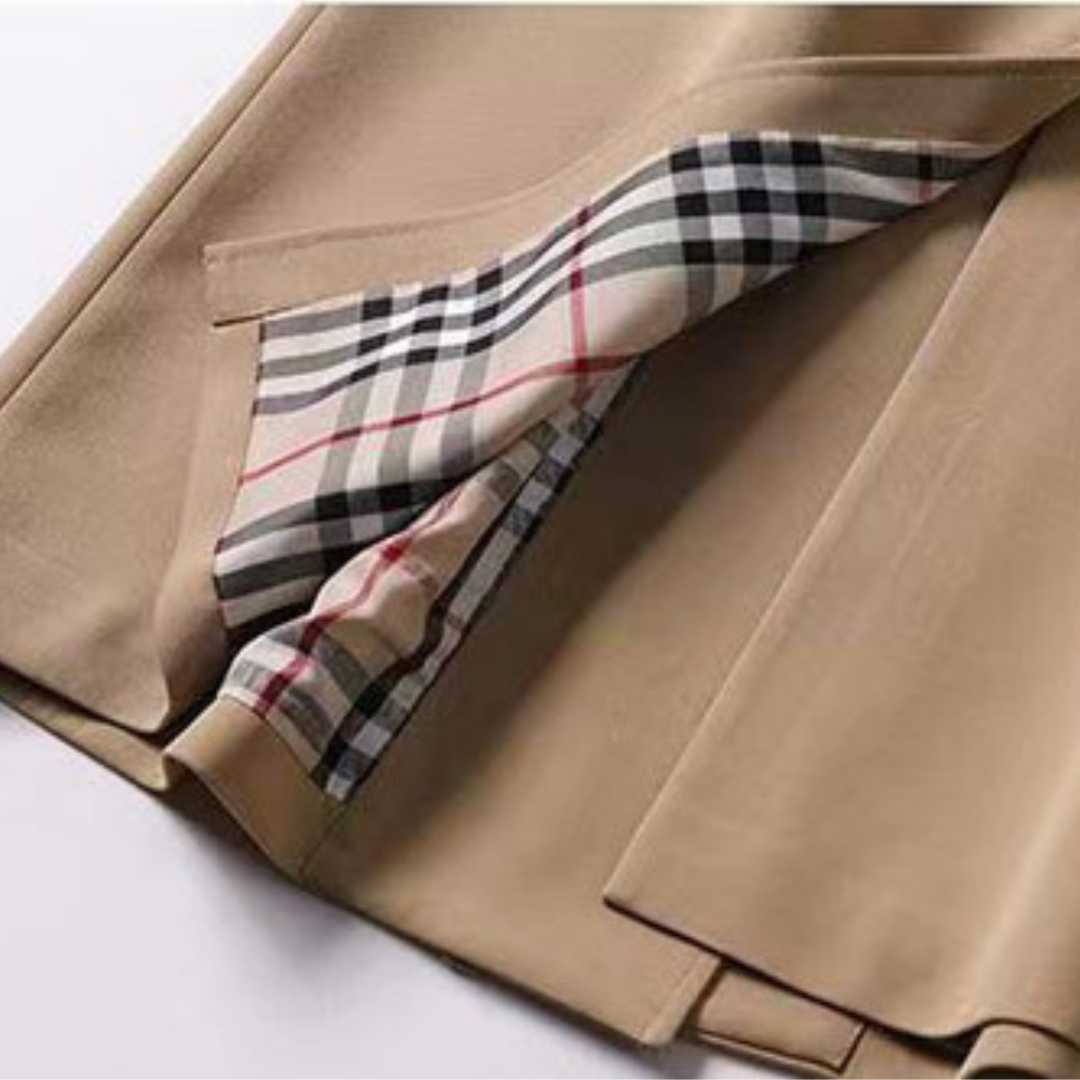 Trench Coat – Belted Waist & Double-Breasted Front
