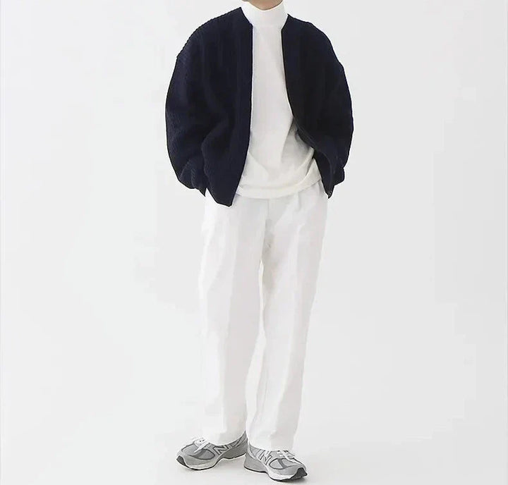 Zip Jumper – Ribbed Texture & Relaxed Fit